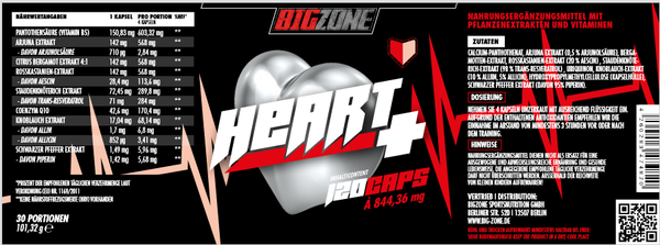 Heart+ Big Zone 120 Kapseln